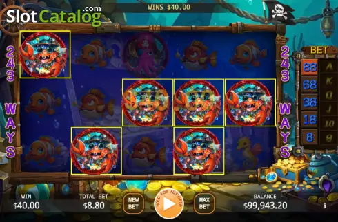 Οθόνη3. Shark Treasure Κουλοχέρης