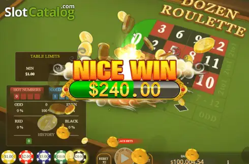 Οθόνη3. Dozen Roulette Κουλοχέρης 