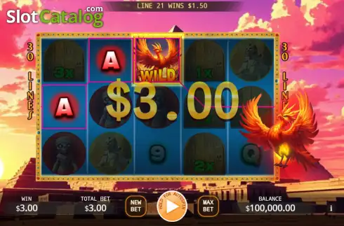 Οθόνη3. Fire Phoenix Lock 2 Spin Κουλοχέρης