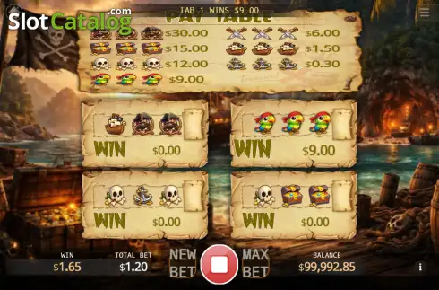 Οθόνη3. Captain's Bounty Scratch Κουλοχέρης
