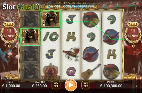 Οθόνη4. Bull Stampede Κουλοχέρης
