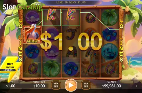 Οθόνη3. Seaside Pelican Buy Feature Κουλοχέρης 