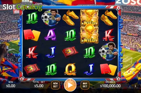 Οθόνη2. Golden Goal Lock 2 Spin Κουλοχέρης