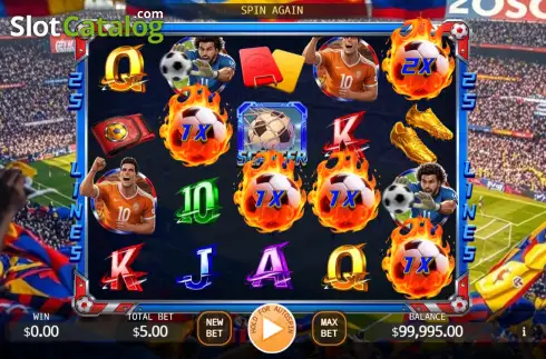 Οθόνη3. Golden Goal Lock 2 Spin Κουλοχέρης