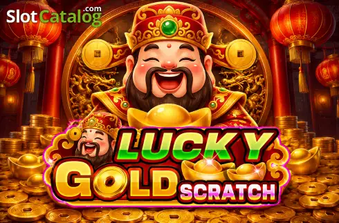 Lucky Gold Scratch Λογότυπο Lucky Gold Scratch Λογότυπο