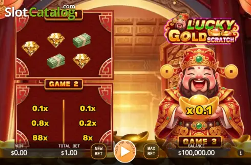 Οθόνη2. Lucky Gold Scratch Κουλοχέρης