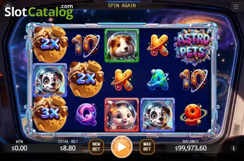 Οθόνη2. Astro Pets Lock 2 Spin Κουλοχέρης