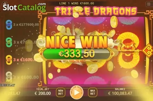 Οθόνη3. Triple Dragons (KA Gaming) Κουλοχέρης