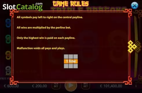 Οθόνη5. Triple Dragons (KA Gaming) Κουλοχέρης