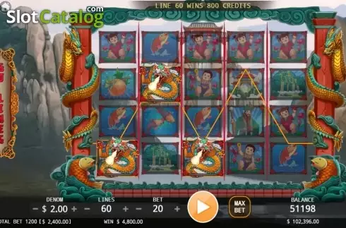 Οθόνη2. Dragon Gate (KA Gaming) Κουλοχέρης