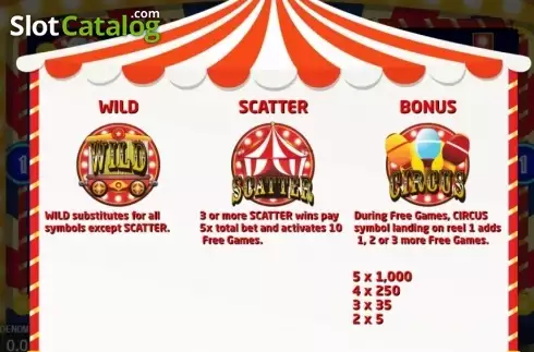 Οθόνη6. Crazy Circus (KA Gaming) Κουλοχέρης