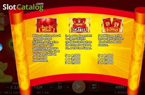 Οθόνη2. Fortune God (KA Gaming) Κουλοχέρης
