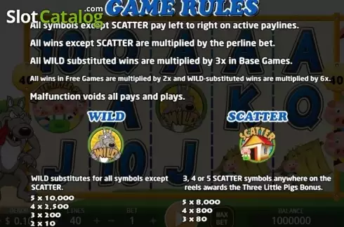 Οθόνη4. Three Little Pigs (KA Gaming) Κουλοχέρης 