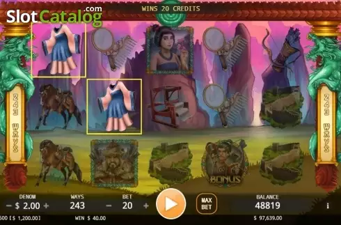 Οθόνη7. Hua Mulan (Ka Gaming) Κουλοχέρης