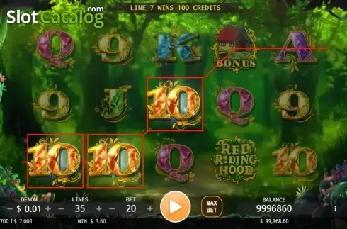 Οθόνη3. Red Riding Hood (KA Gaming) Κουλοχέρης 