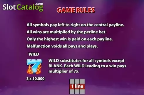 Οθόνη3. Flaming 7s (KA Gaming) Κουλοχέρης