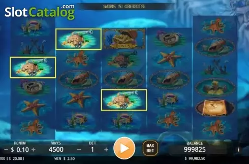 Οθόνη2. Poseidon's Treasure Κουλοχέρης 