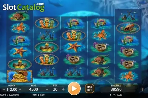 Οθόνη3. Poseidon's Treasure Κουλοχέρης 