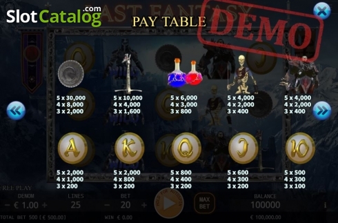 Οθόνη6. Last Fantasy Κουλοχέρης