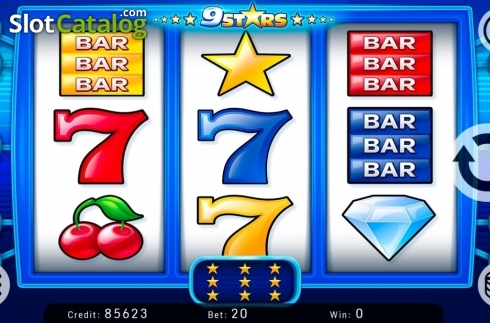 Οθόνη2. Nine Stars (Kajot Games) Κουλοχέρης