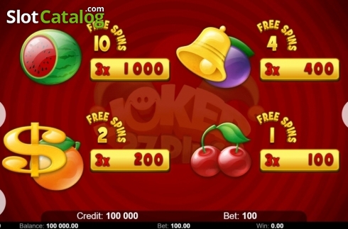 Οθόνη7. Joker 27 Plus (Kajot Games) Κουλοχέρης 
