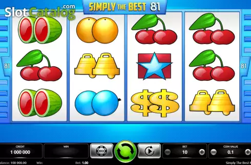 Οθόνη2. Simply the Best 81 (Kajot Games) Κουλοχέρης