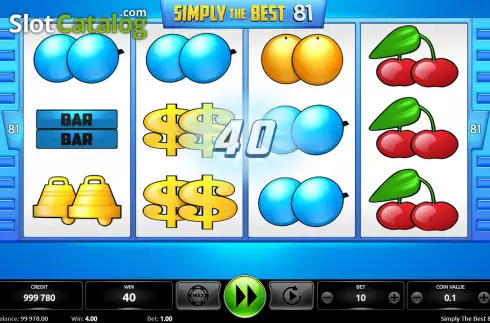 Οθόνη3. Simply the Best 81 (Kajot Games) Κουλοχέρης