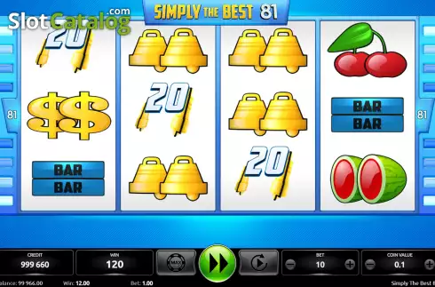 Οθόνη4. Simply the Best 81 (Kajot Games) Κουλοχέρης
