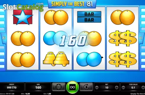 Οθόνη6. Simply the Best 81 (Kajot Games) Κουλοχέρης
