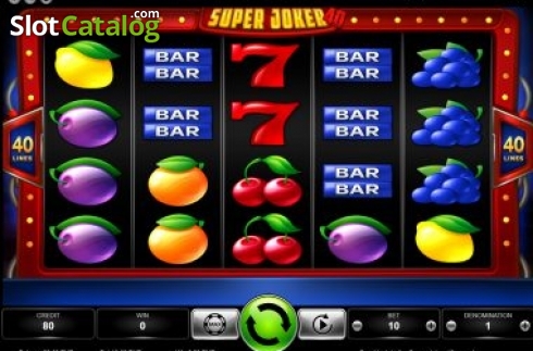 Οθόνη2. Super Joker 40 (Kajot Games) Κουλοχέρης