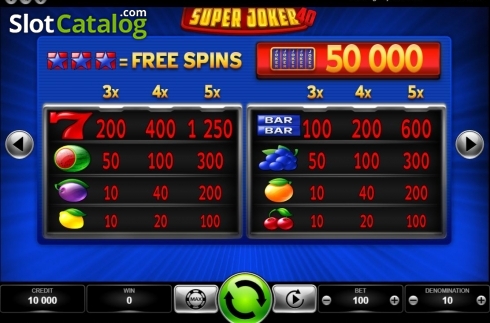 Οθόνη8. Super Joker 40 (Kajot Games) Κουλοχέρης