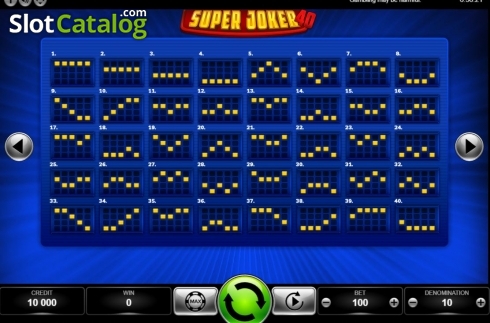 Οθόνη9. Super Joker 40 (Kajot Games) Κουλοχέρης
