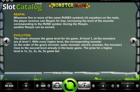 Οθόνη7. Monster Slot Κουλοχέρης