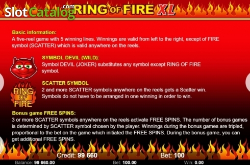 Οθόνη7. Ring Of Fire XL Κουλοχέρης 