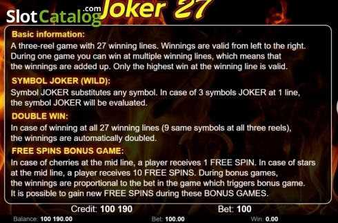 Οθόνη6. Joker 27 Κουλοχέρης