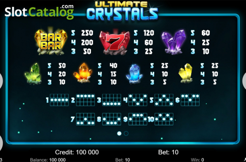Οθόνη7. Ultimate Crystals Κουλοχέρης