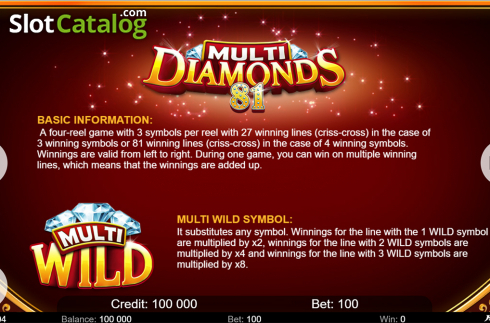 Οθόνη9. Multi Diamonds 81 Κουλοχέρης