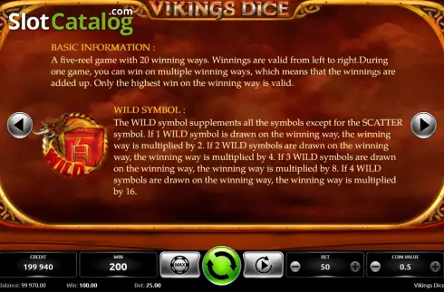 Οθόνη7. Vikings Dice Κουλοχέρης