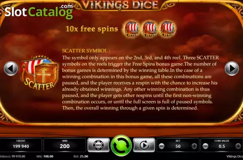 Οθόνη8. Vikings Dice Κουλοχέρης