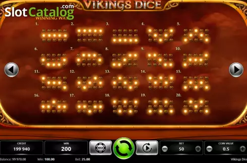 Οθόνη9. Vikings Dice Κουλοχέρης