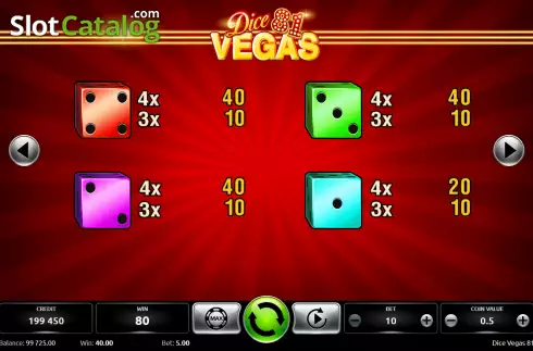 Οθόνη5. Dice Vegas 81 Κουλοχέρης