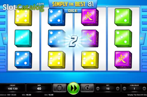 Οθόνη3. Simply The Best 81 Dice Κουλοχέρης
