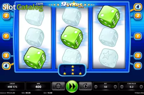 Οθόνη4. 9 Star Dice Κουλοχέρης