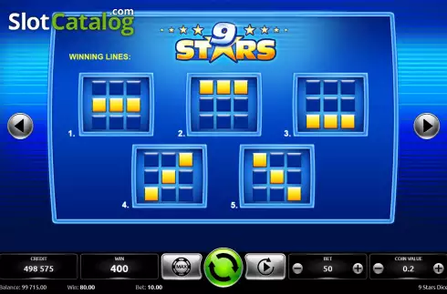 Οθόνη7. 9 Star Dice Κουλοχέρης
