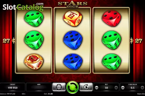 Οθόνη2. Stars Dice Κουλοχέρης