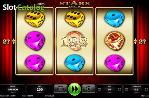 Οθόνη3. Stars Dice Κουλοχέρης