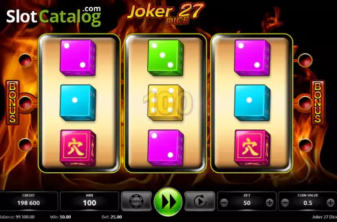 Οθόνη3. Joker 27 Dice Κουλοχέρης