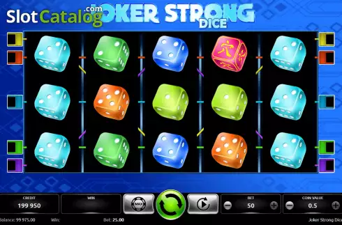 Οθόνη2. Joker Strong Dice Κουλοχέρης