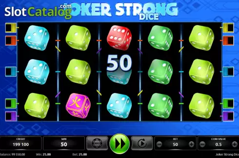 Οθόνη4. Joker Strong Dice Κουλοχέρης