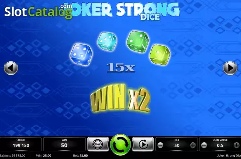 Οθόνη8. Joker Strong Dice Κουλοχέρης